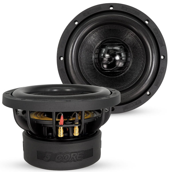 5Core 8 inch car subwoofer with dual 4Ohm voice coils and 1000W power handling