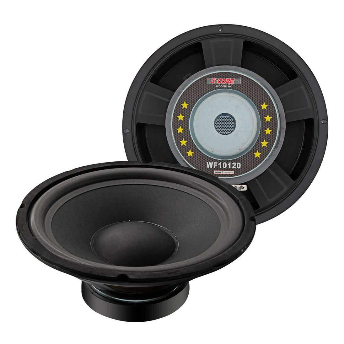 5 Core 10" Subwoofer 600 Watt PA DJ Sub Woofer Speaker 8Ohm Deep Bass Audio Replacement Loud Speaker