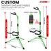 Adjustable guitar stand with height customization, secure support, and padded arms for acoustic and electric guitars