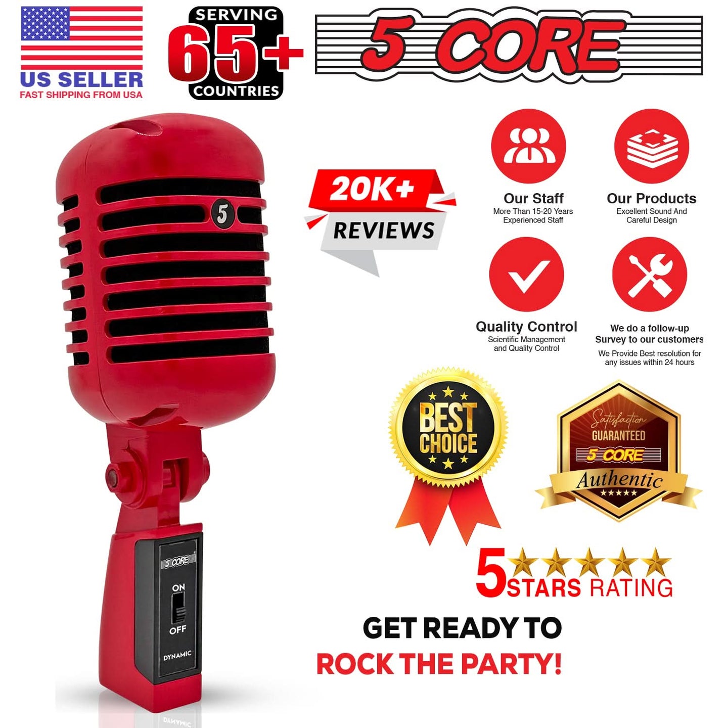 Best classic dynamic mic with robust build, clear audio quality, and iconic design, perfect for vocals and live performances