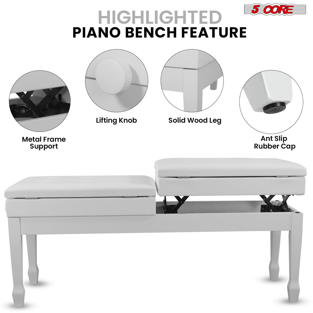 Feature-rich musician stool with adjustable height, comfortable padding, and sturdy build, designed for long practice sessions