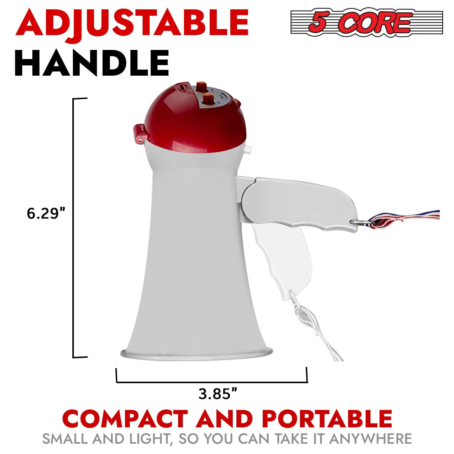Mini Megaphone Loud Bullhorn Speaker 15W Loudspeaker