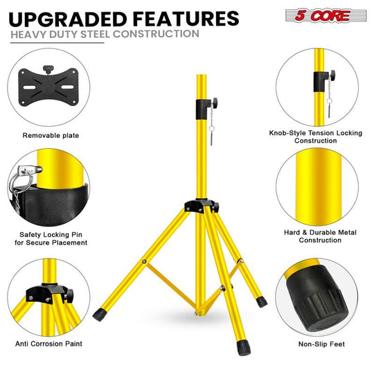 5 Core Adjustable Speaker Stand - Professional Audio Equipment