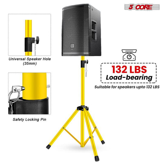 5 Core Adjustable Speaker Stand - Professional Audio Equipment