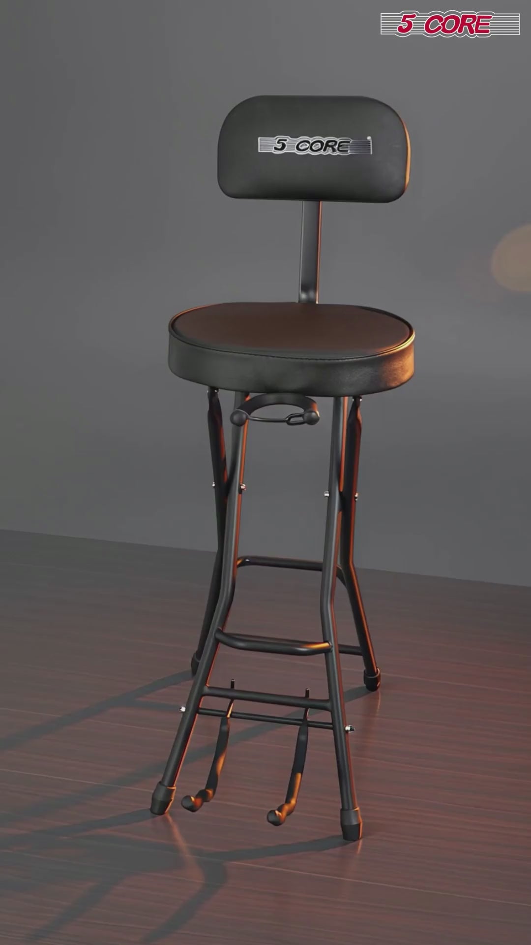 Guitar stool with backrest