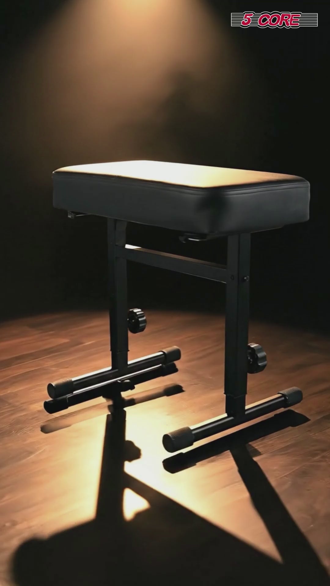 5CORE Keyboard Bench Piano Stool Thick Padded Seat Height Adjustable Keyboard Chair