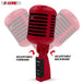 Vocal microphone with clear sound quality and durable design, perfect for singers and live stage performances